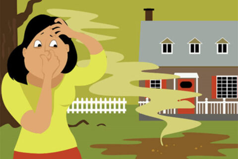drain odors